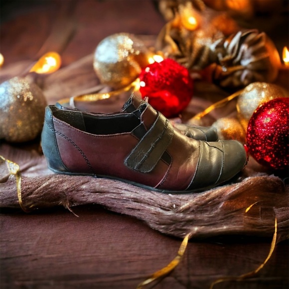 Remonte MaryJane Shoe -Genuine Leather-Wine-Black  Comfort Tech-Sz 39-8.5 -NEW☀️ - Picture 8 of 16